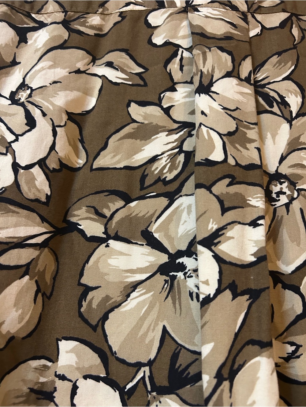 Jones New York Brown Short-Sleeve Floral Camp Shirt - Picture 3 of 5